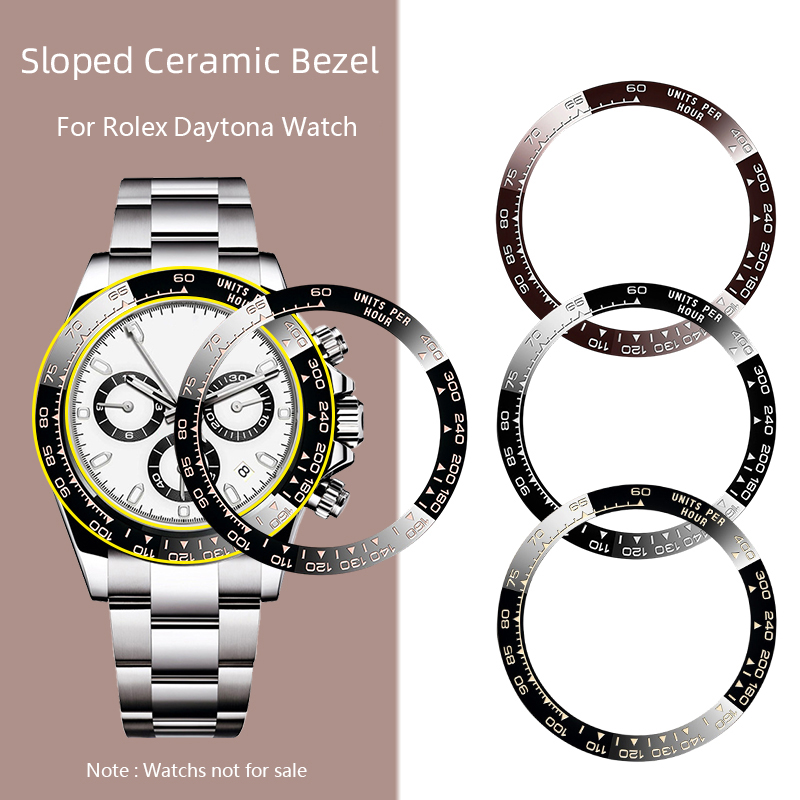 Rolex Watch Daytona - ロレックス 116500 ベゼルリング新/古いデイトナシリーズ 38.5/39.3 ミリメートル傾斜セラミックリング時計スケールリング修理交換部品