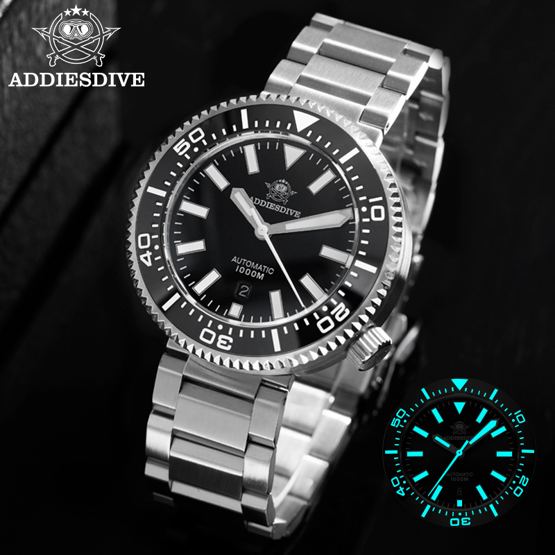 Seiko Watch 5 Sports - ADDIESDIVE メンズ高級腕時計 1000 メートルダイバーズウォッチ防水夜光サファイアガラスリロイ Hombre 自動機械式時計