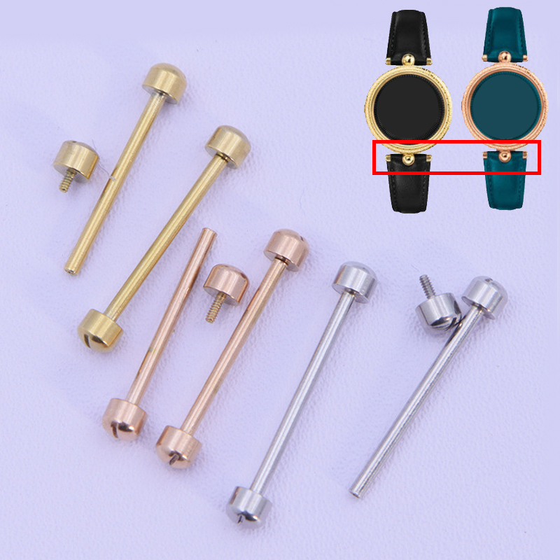 Spring Bar Tool Set - 時計ネジチューブロッドスプリングバー、革時計バンド用ねじ込み式時計ラグステムリンクキット、14、16、18、20、22mmブレスレット修理ツール