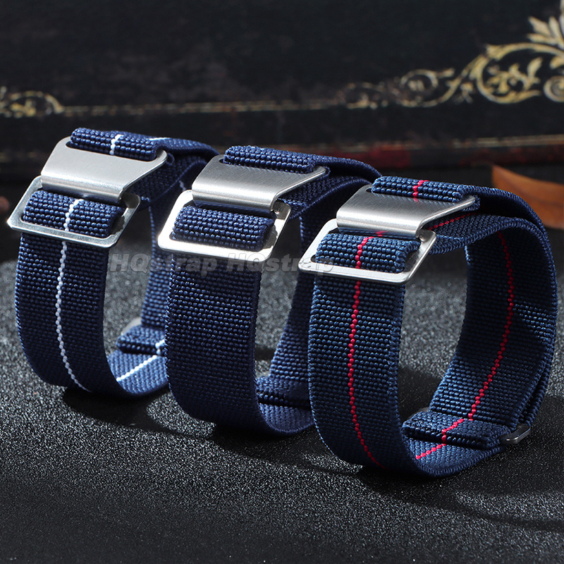 18/20/22 ミリメートル弾性ナイロン時計ストラップマル - Parachute Strap Elastic のレビューと価格