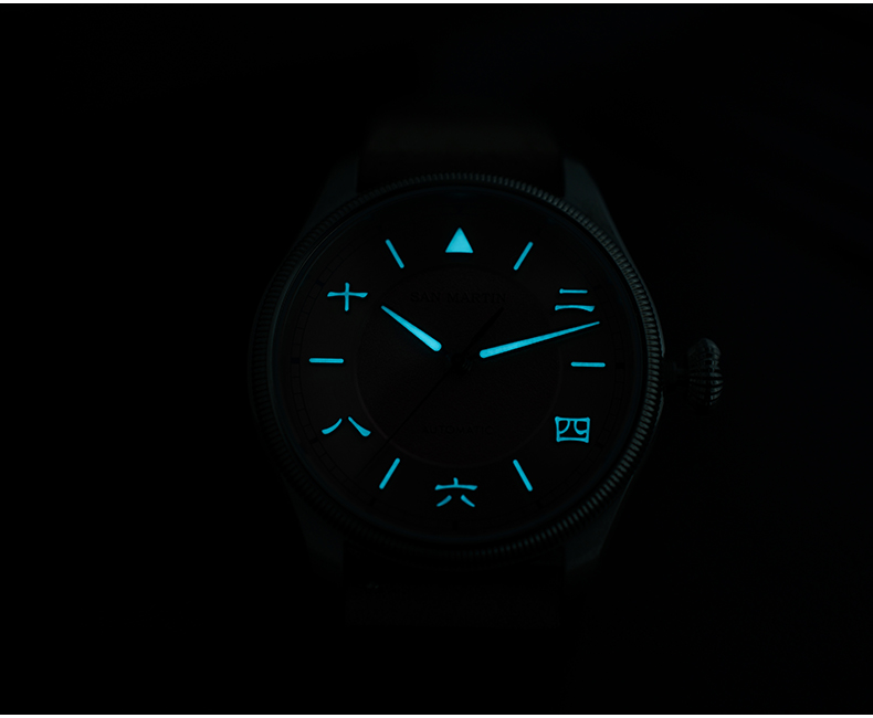 サンマーティンメンズ自動腕時計 39.5 ミリメートル機械式 - Leather Strap Quick Release のレビューと価格