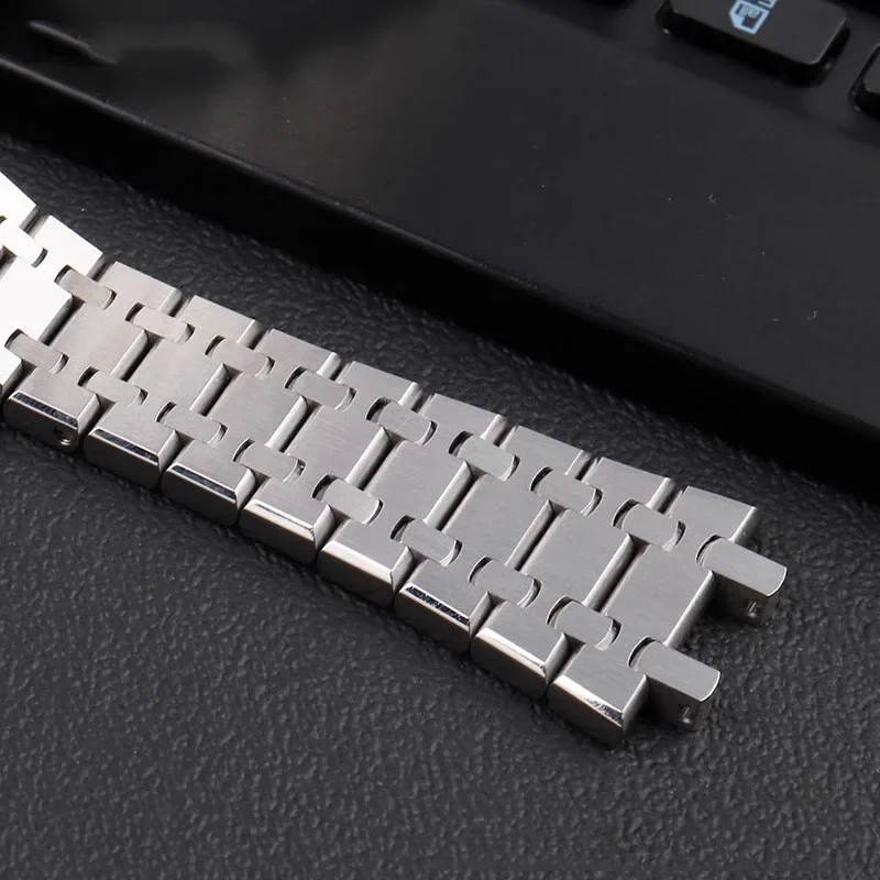 904ソリッドステンレススチール製時計バンド AP 1540 - Audemars Piguet Watch Royal Oak のレビューと価格