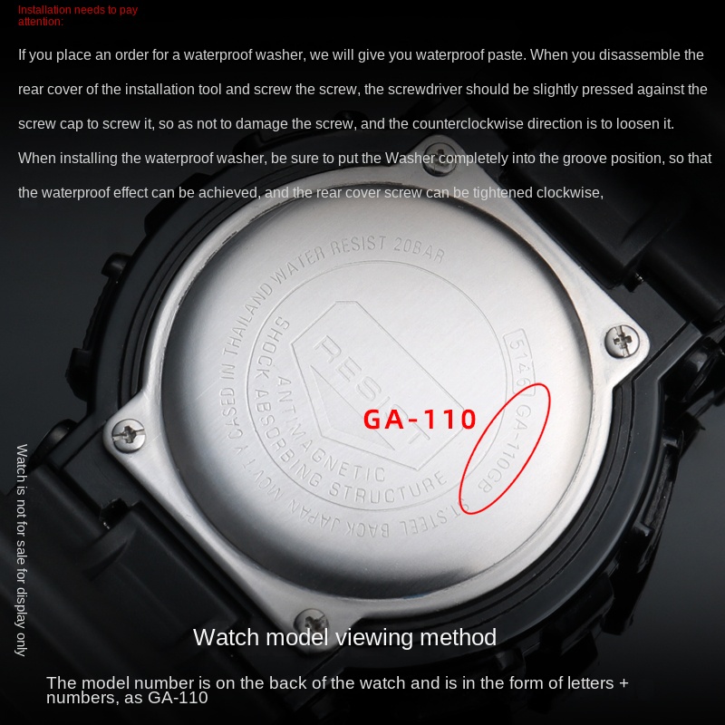 カシオ用防水ダストリングガスケット,リアカバーシーリングリン - Casio Watch G-Shock Dw-5600 のレビューと価格