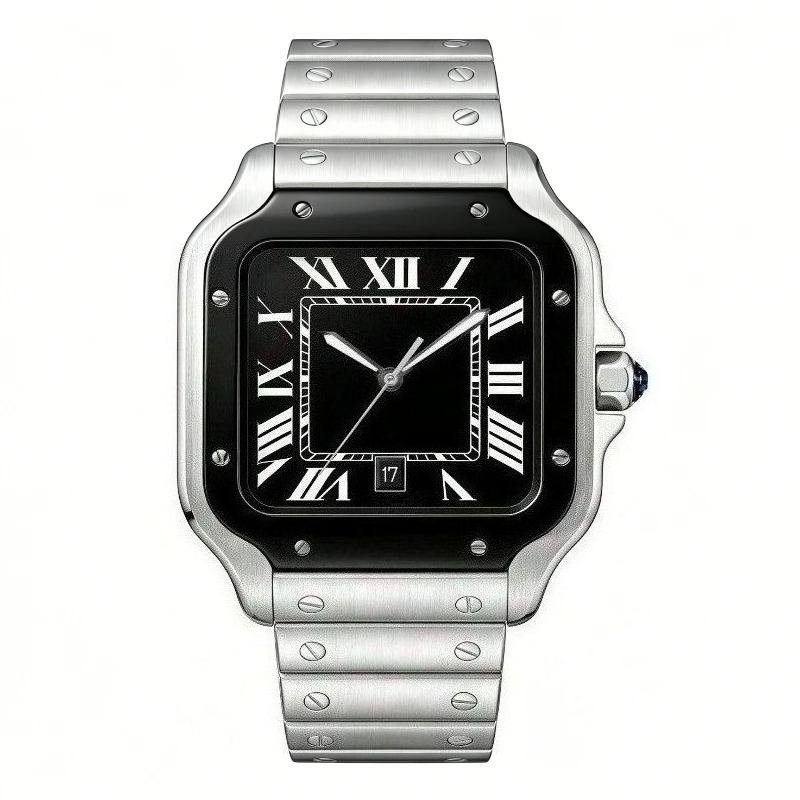 新しい高級メンズクォーツ時計クラシックレトロスタイルレディー - Cartier Watch Santos のレビューと価格