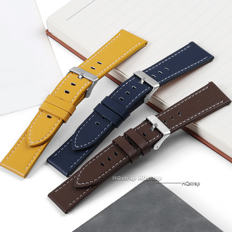 本物のカーフスキンレザー時計バンドクイックリリース時計バンド - Leather Strap Quick Release のレビューと価格