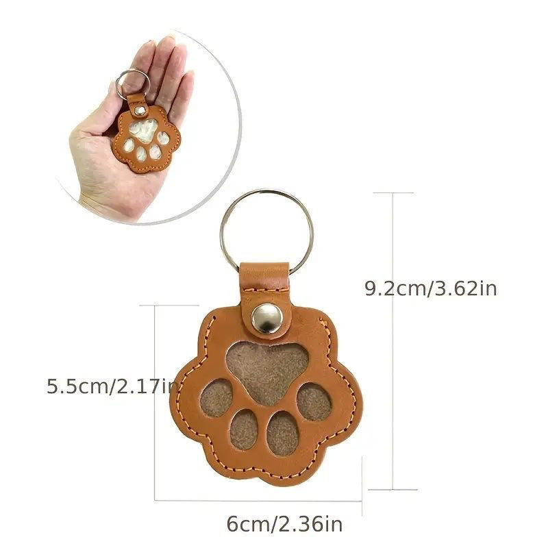 犬の毛コレクターキーホルダー革製ペットメモリアル記念品毛皮収 - Leather Strap Quick Release のレビューと価格