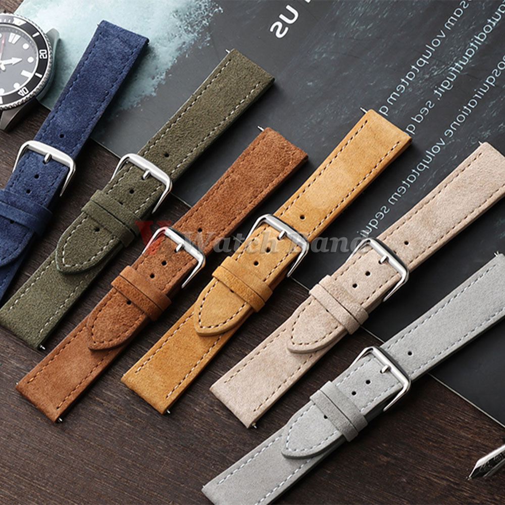 スエードレザー時計ストラップ 18 ミリメートル 19 ミリ - Suede Strap Watch のレビューと価格