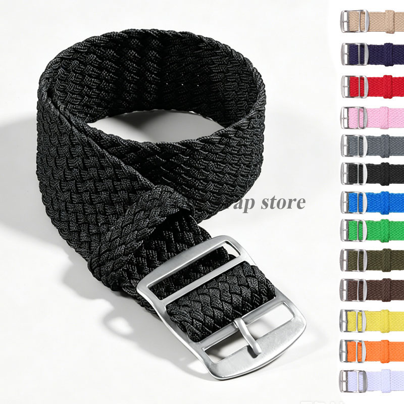 高品質ナイロンストラップペロン時計バンド用 14 ミリメート - Perlon Strap Woven のレビューと価格