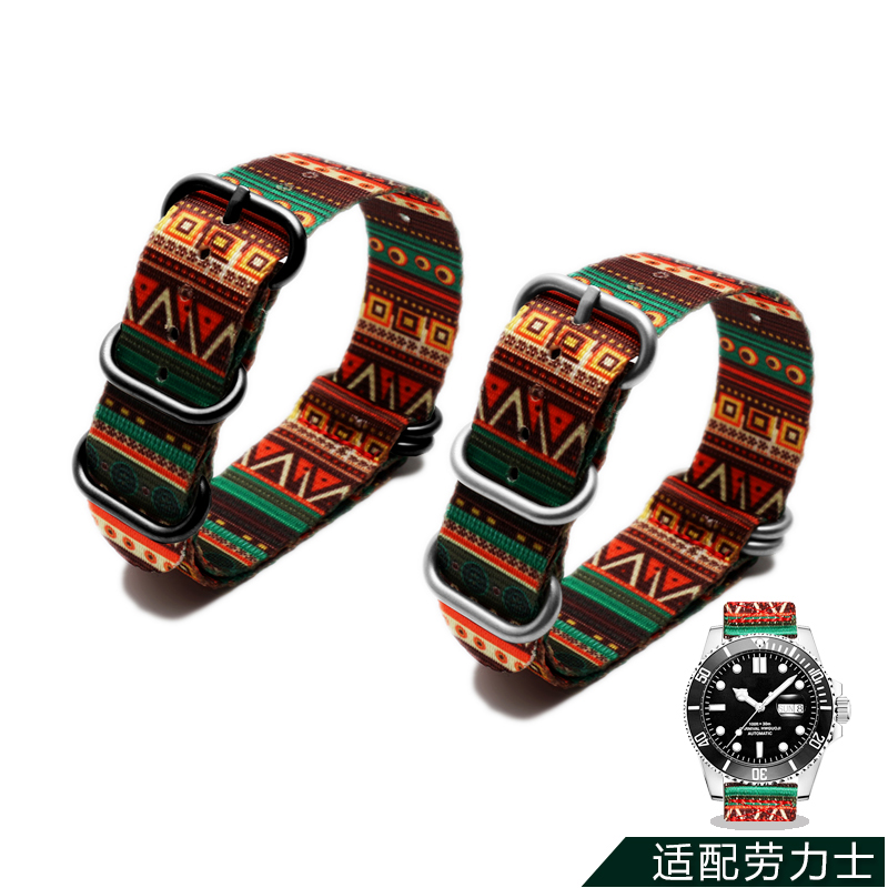 頑丈なナイロンウォッチバンド,レトロなステンレススチールスト - Nato Strap Nylon のレビューと価格