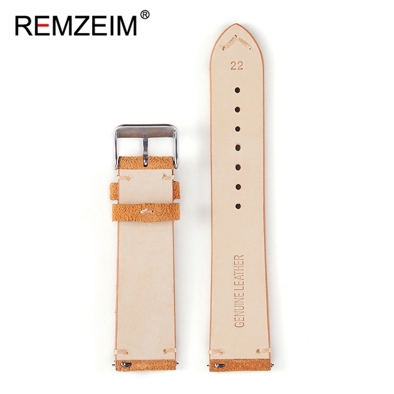 手作りのソフトレザーウォッチ,クイックリリース,レトロスエー - Suede Strap Watch のレビューと価格