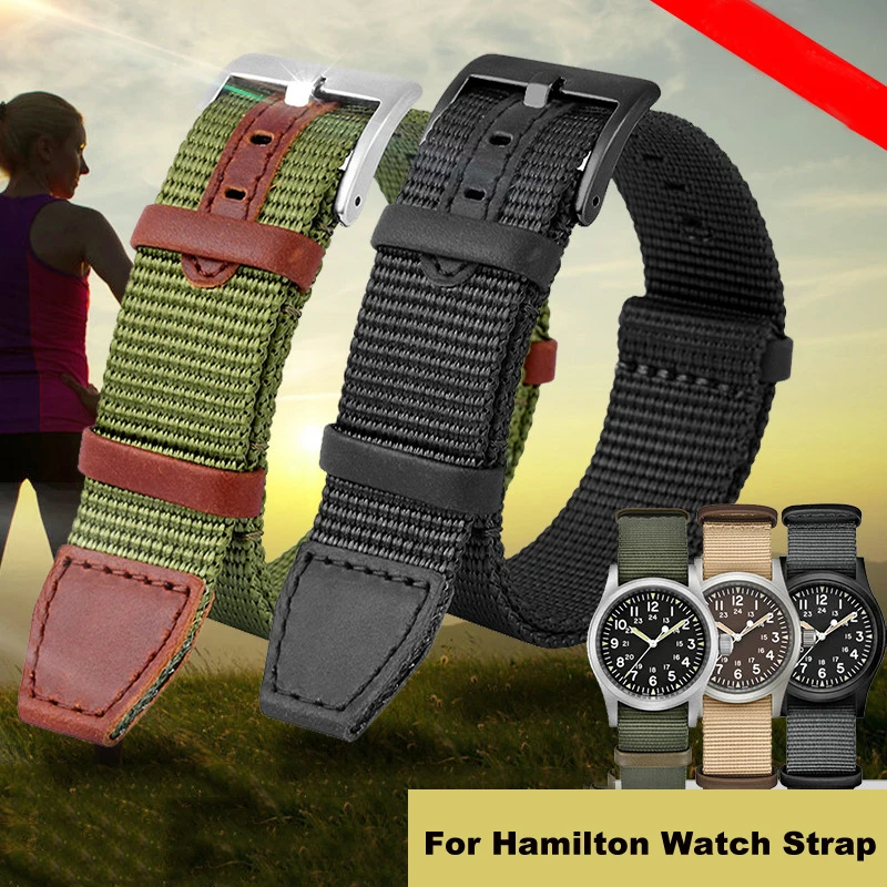 ミリタリースポーツストラップ,ナイロン,キャンバス,20mm - Nato Strap Nylon のレビューと価格