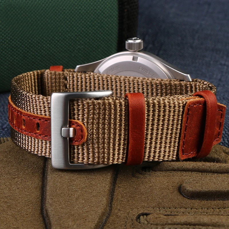 ミリタリースポーツストラップ,ナイロン,キャンバス,20mm - Nato Strap Nylon のレビューと価格