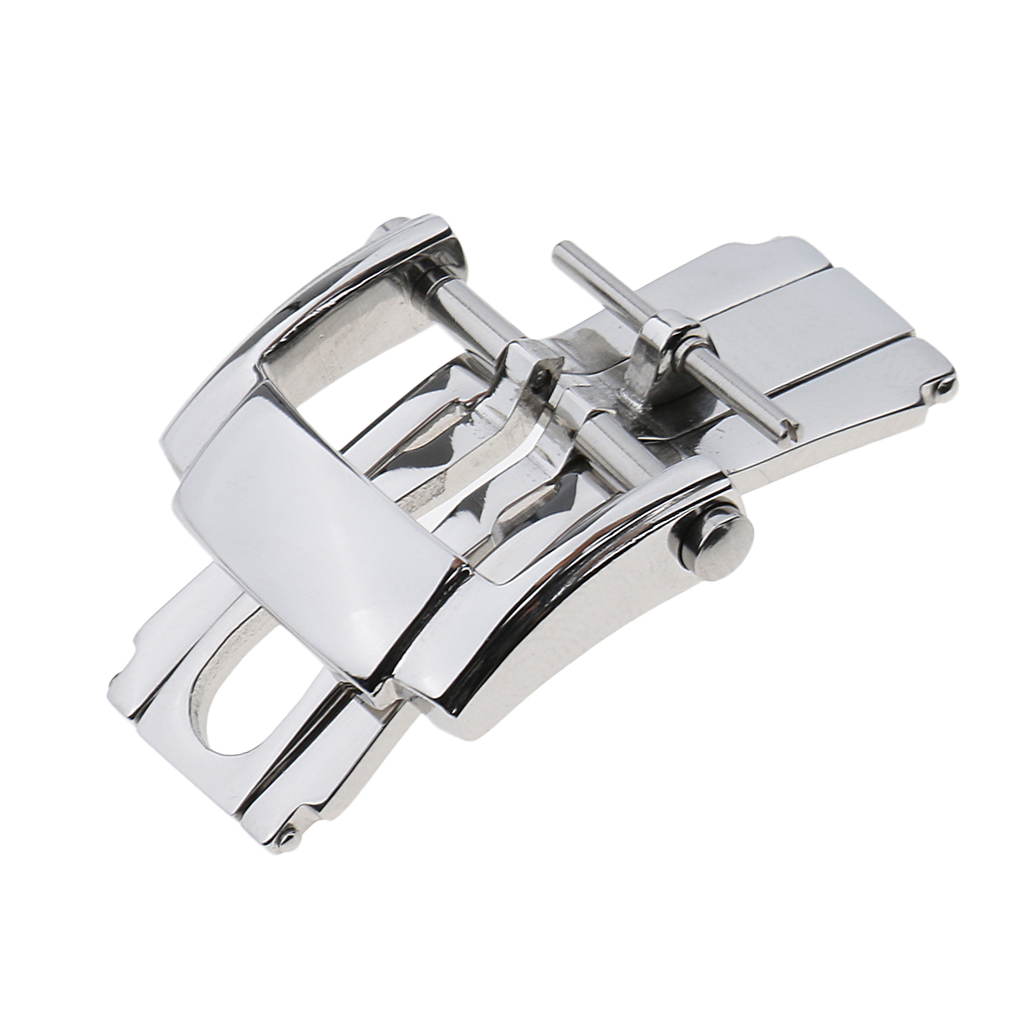 ステンレス鋼展開クラスプ時計ストラップ 18 ミリメートル - Butterfly Clasp Deployant のレビューと価格