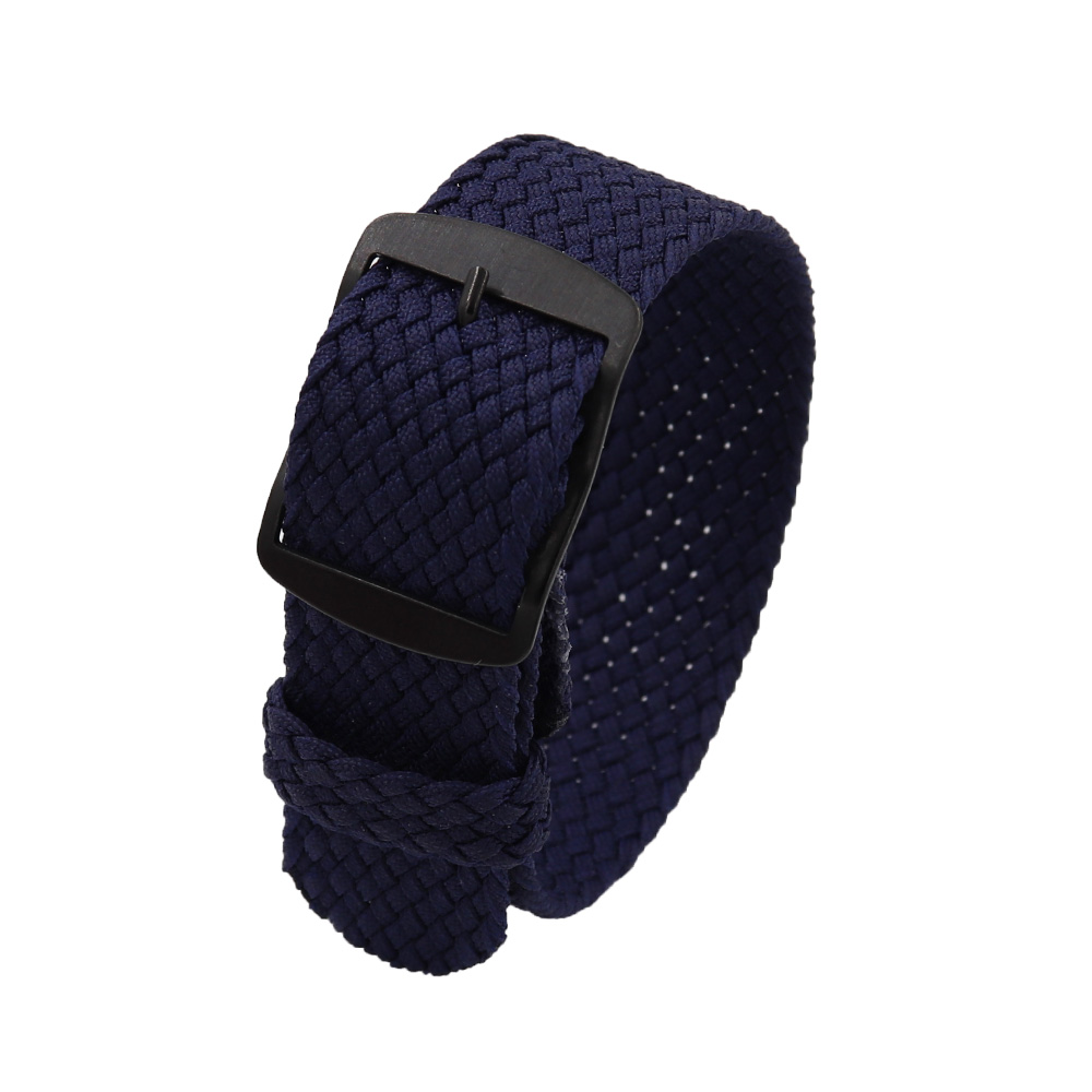 織りナイロン製時計バンド,18mm,20mm,22mm,無地 - Perlon Strap Woven のレビューと価格