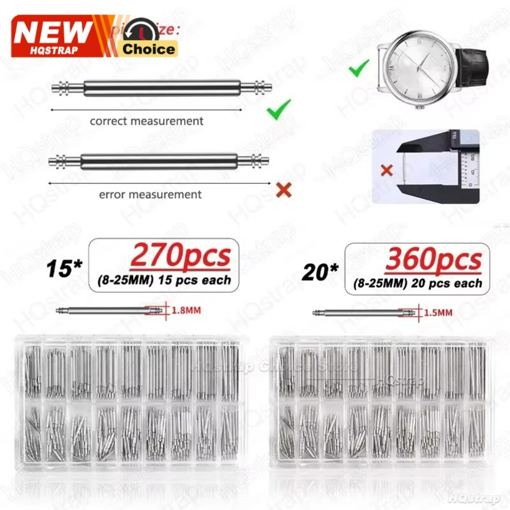 1/2 セットステンレス鋼スプリングバー直径 1.5 ミリメ - Spring Bar Tool Set のレビューと価格