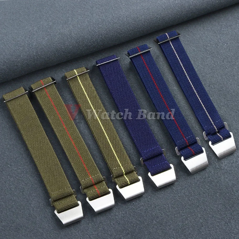 弾性時計ストラップ 60 年代フランス軍パラシュートブレスレ - Parachute Strap Elastic のレビューと価格
