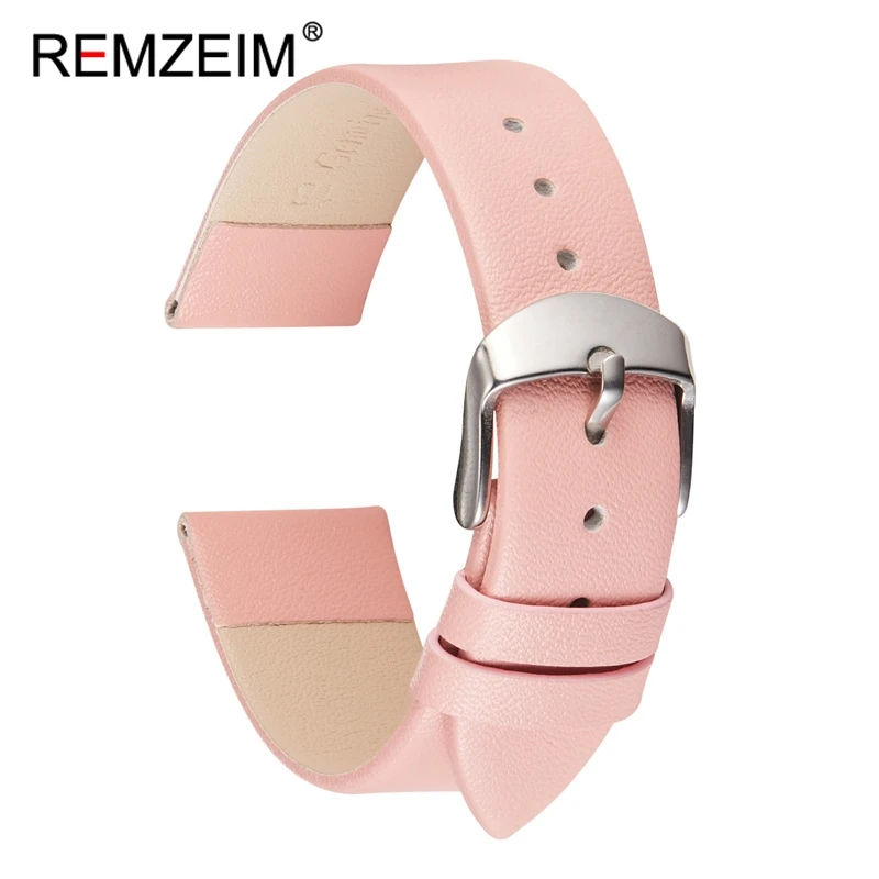 女性用超薄型レザーストラップ,アルミニウム,ピンク,超スリム - Suede Strap Watch のレビューと価格