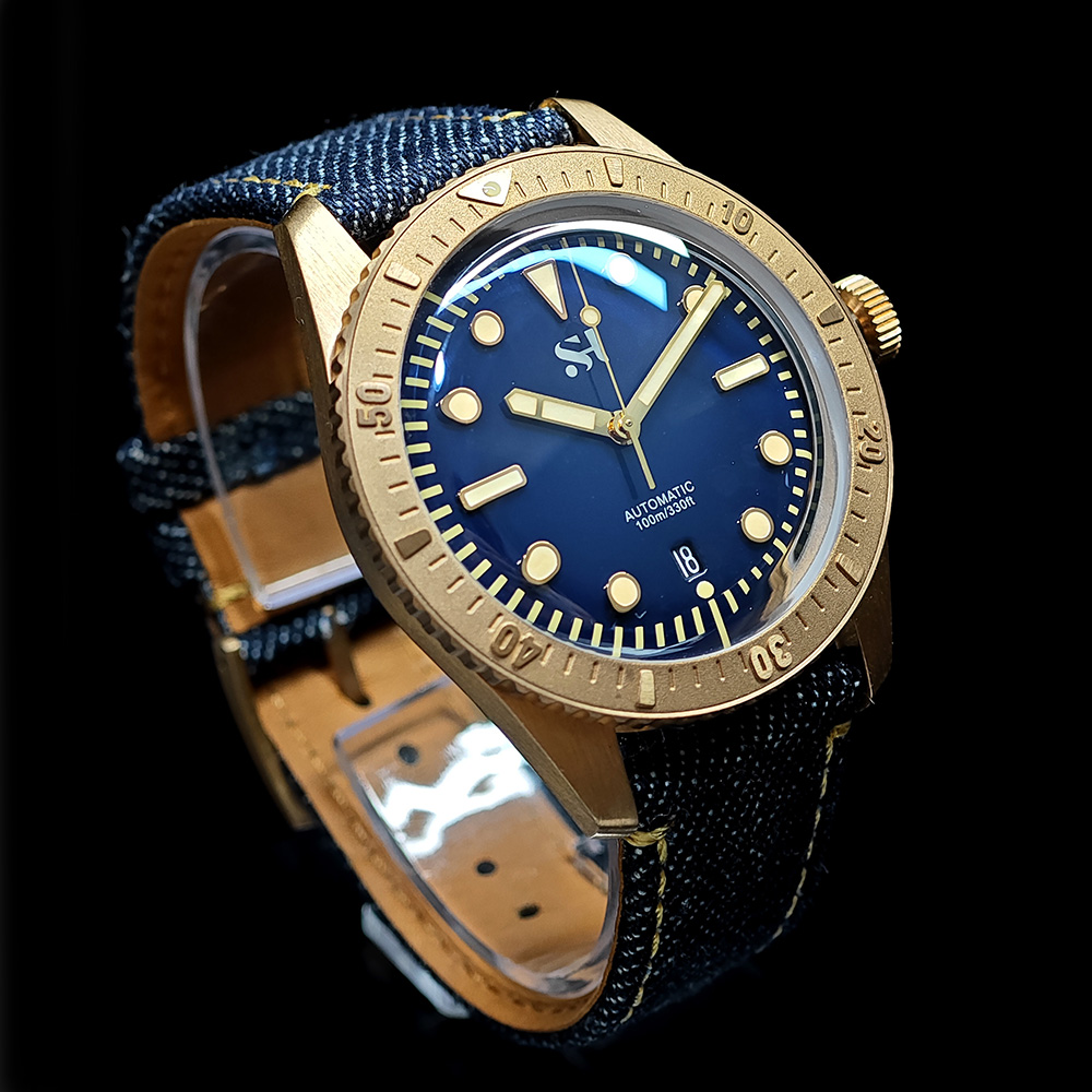 メンズメカニカルブロンズウォッチ,ハンドウィンド腕時計,se - Canvas Strap Watch のレビューと価格