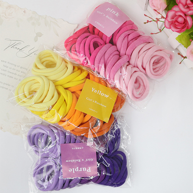 50 ピース/セット女性ガールズ基本ヘアバンド 4 センチメ - Silicone Band Women のレビューと価格
