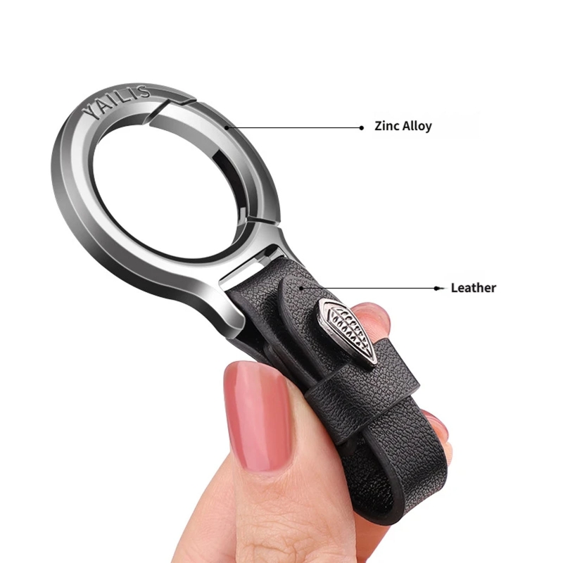 QM08 合金キーホルダー車の家やオフィスのキーに便利な複数 - Leather Strap Quick Release のレビューと価格