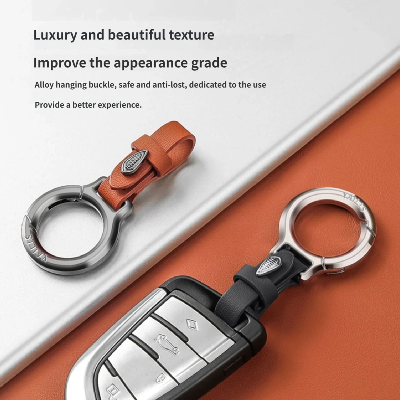 QM08 合金キーホルダー車の家やオフィスのキーに便利な複数 - Leather Strap Quick Release のレビューと価格