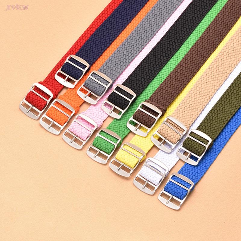 カラフルなキャンバススポーツウォッチバンド,ナイロンウィーブ - Perlon Strap Woven のレビューと価格