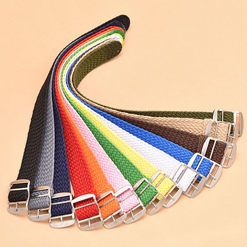 ナイロン織り時計ストラップ Perlon 時計バンドリストバ - Perlon Strap Woven のレビューと価格