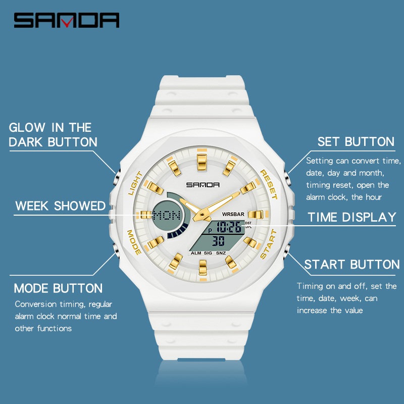 三田トップ高級メンズクォーツ時計防水メンズミリタリースポーツ - Seiko Watch 5 Sports のレビューと価格