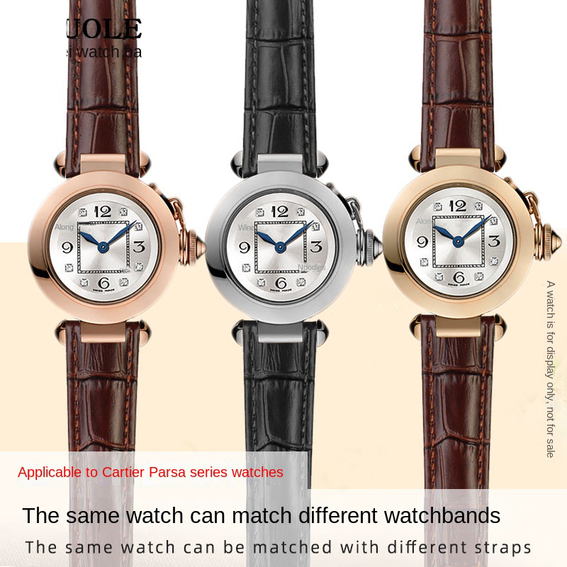 牛革時計ストラップカルティエパシャ特別ノッチ時計バンド男性女 - Cartier Watch Tank のレビューと価格