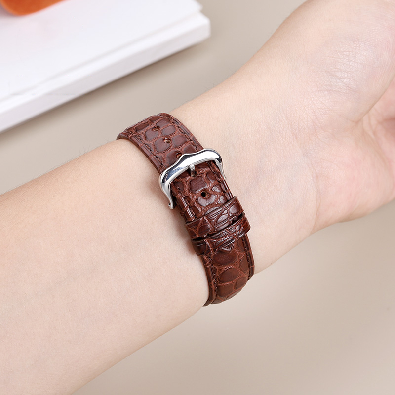 男性と女性のためのアリゲーターレザーストラップ,クロコダイル - Cartier Watch Santos のレビューと価格