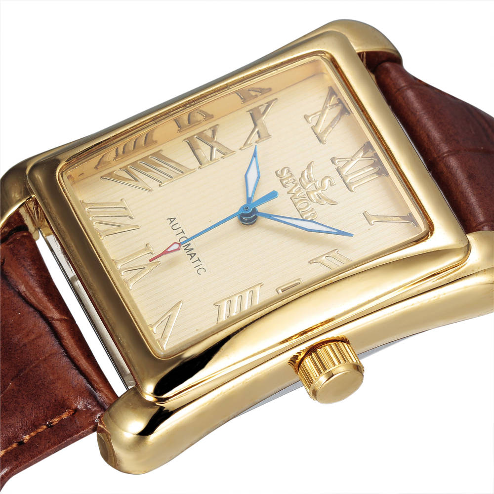 Sewor-男性用の長方形の高級機械式時計,クラシックなゴー - Cartier Watch Santos のレビューと価格