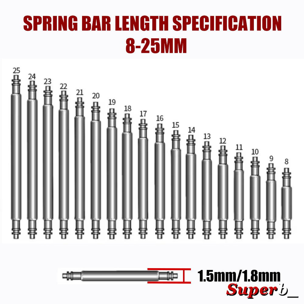 360 個直径 1.3 ミリメートル/1.5 ミリメートル/ - Spring Bar Tool Set のレビューと価格