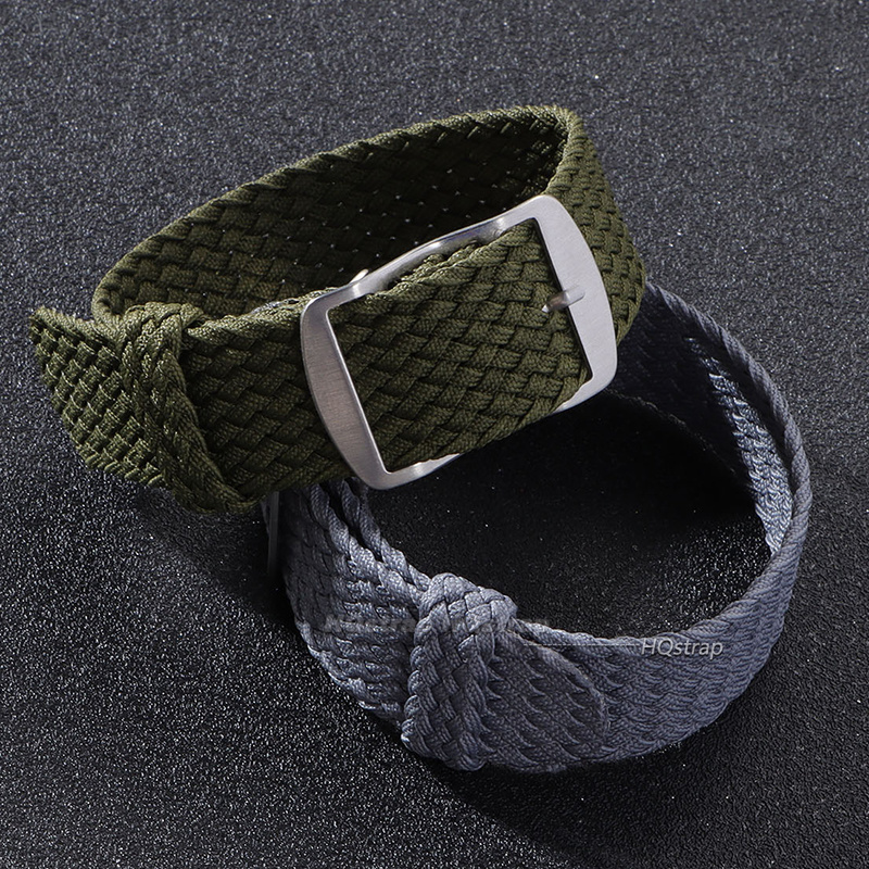 高品質織りナイロンストラップ、ペルロン製14mm 16mm  - Perlon Strap Woven のレビューと価格