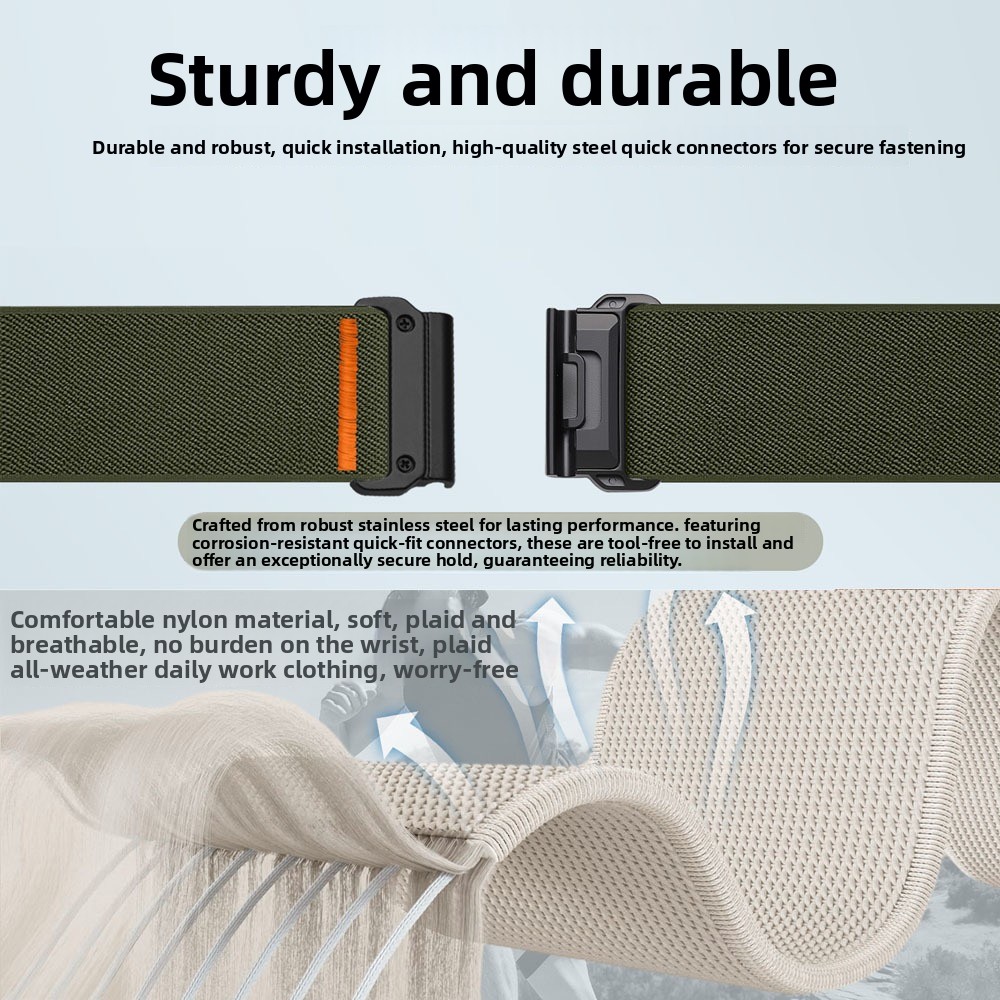 26mm 22mm ナイロン製伸縮性ストラップ Garmin - Parachute Strap Elastic のレビューと価格