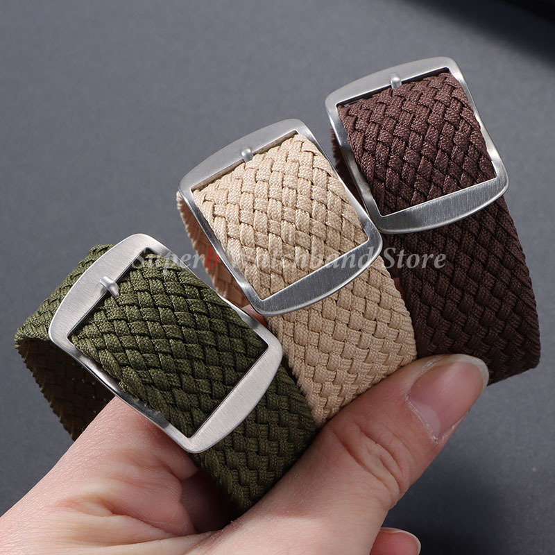 ナイロン織りキャンバス時計バンド パロン用 オメガストラップ - Perlon Strap Woven のレビューと価格