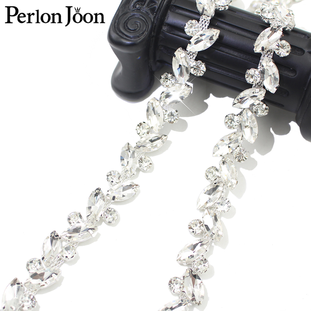 ラウンドクリスタルラインストーンデコレーションチェーン,ホワ - Perlon Strap Woven のレビューと価格