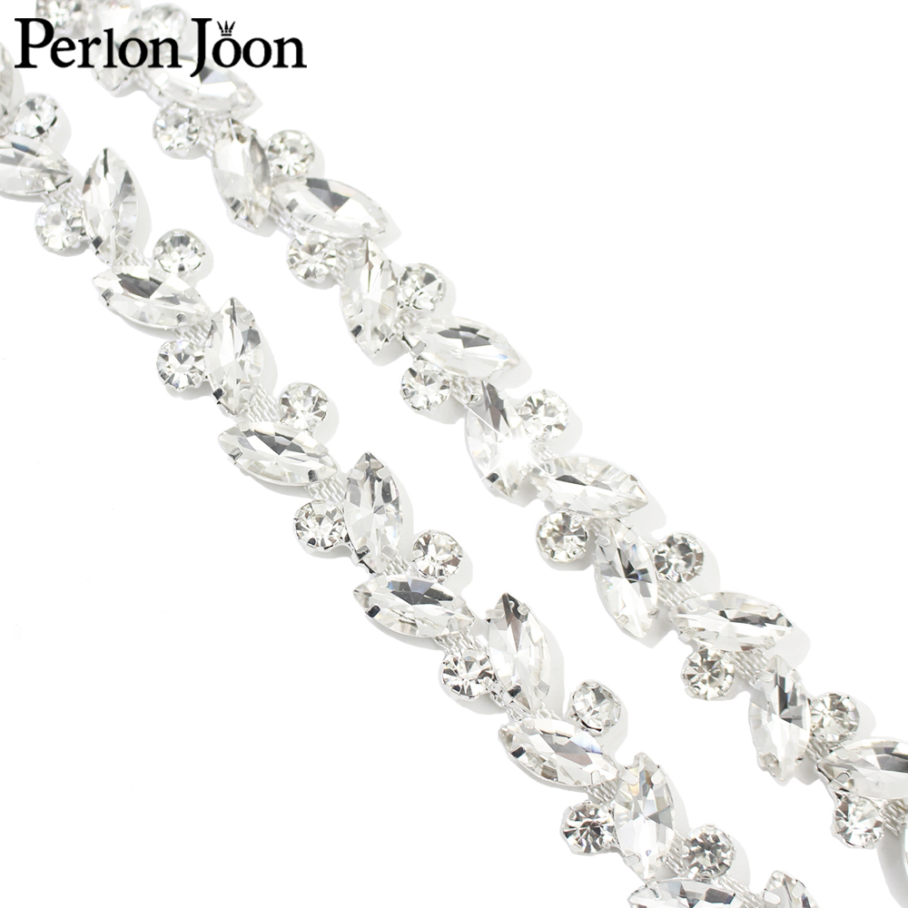 ラウンドクリスタルラインストーンデコレーションチェーン,ホワ - Perlon Strap Woven のレビューと価格