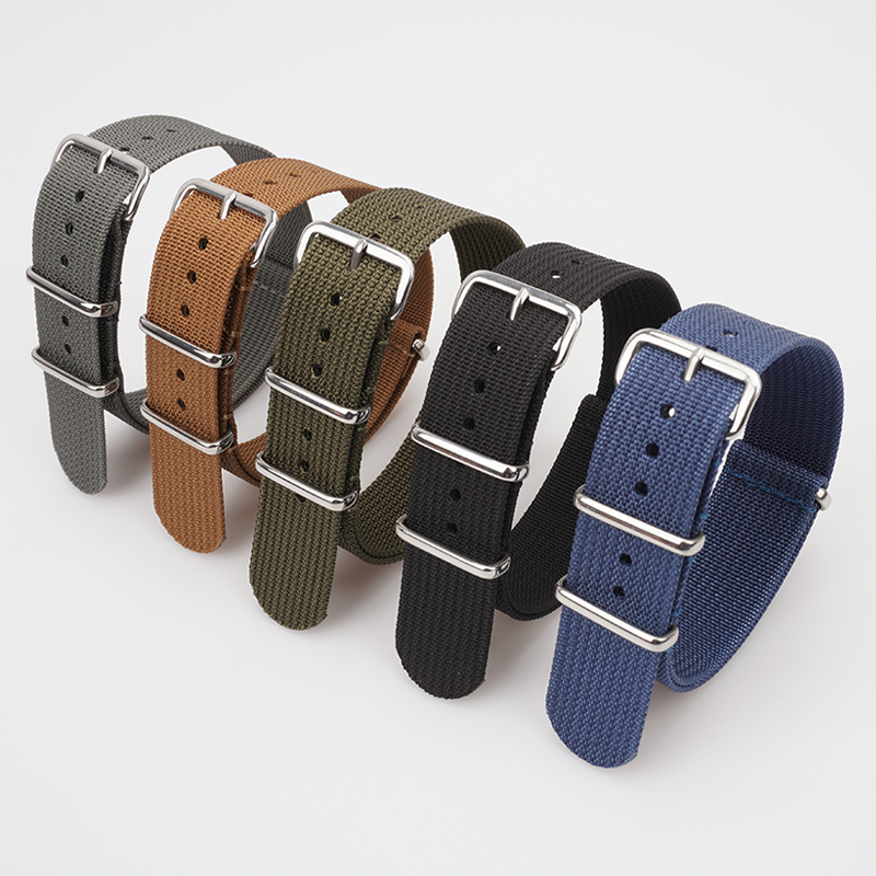 リブナイロンストラップセイコー軍事弾道生地交換プレミアム品質 - Nato Strap Nylon のレビューと価格