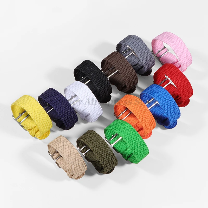 織ナイロンストラップペロン時計バンド高品質ファッション 14 - Perlon Strap Woven のレビューと価格