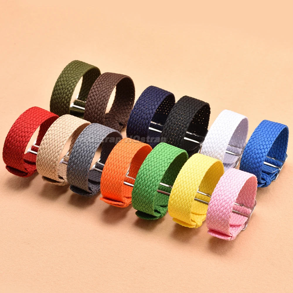 男性と女性のためのナイロン織り時計ストラップ,交換用ストラッ - Perlon Strap Woven のレビューと価格