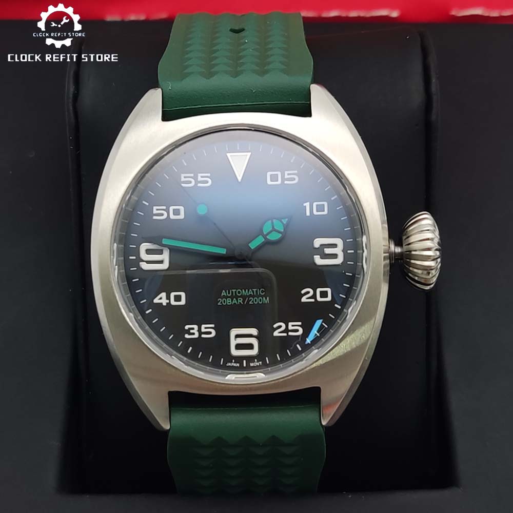 ファッション36MM自動巻きムーブメントウォッチ316Lステ - Rubber Strap Diver のレビューと価格