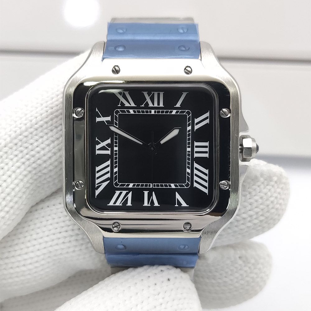 メンズ腕時計スクエアケース新しい NH35 腕時計自動スポー - Cartier Watch Tank のレビューと価格