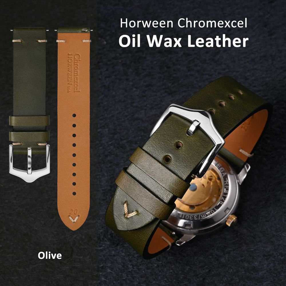 Wocci-オイルワックスレザー時計ストラップ、調節可能な時 - Leather Strap Quick Release のレビューと価格