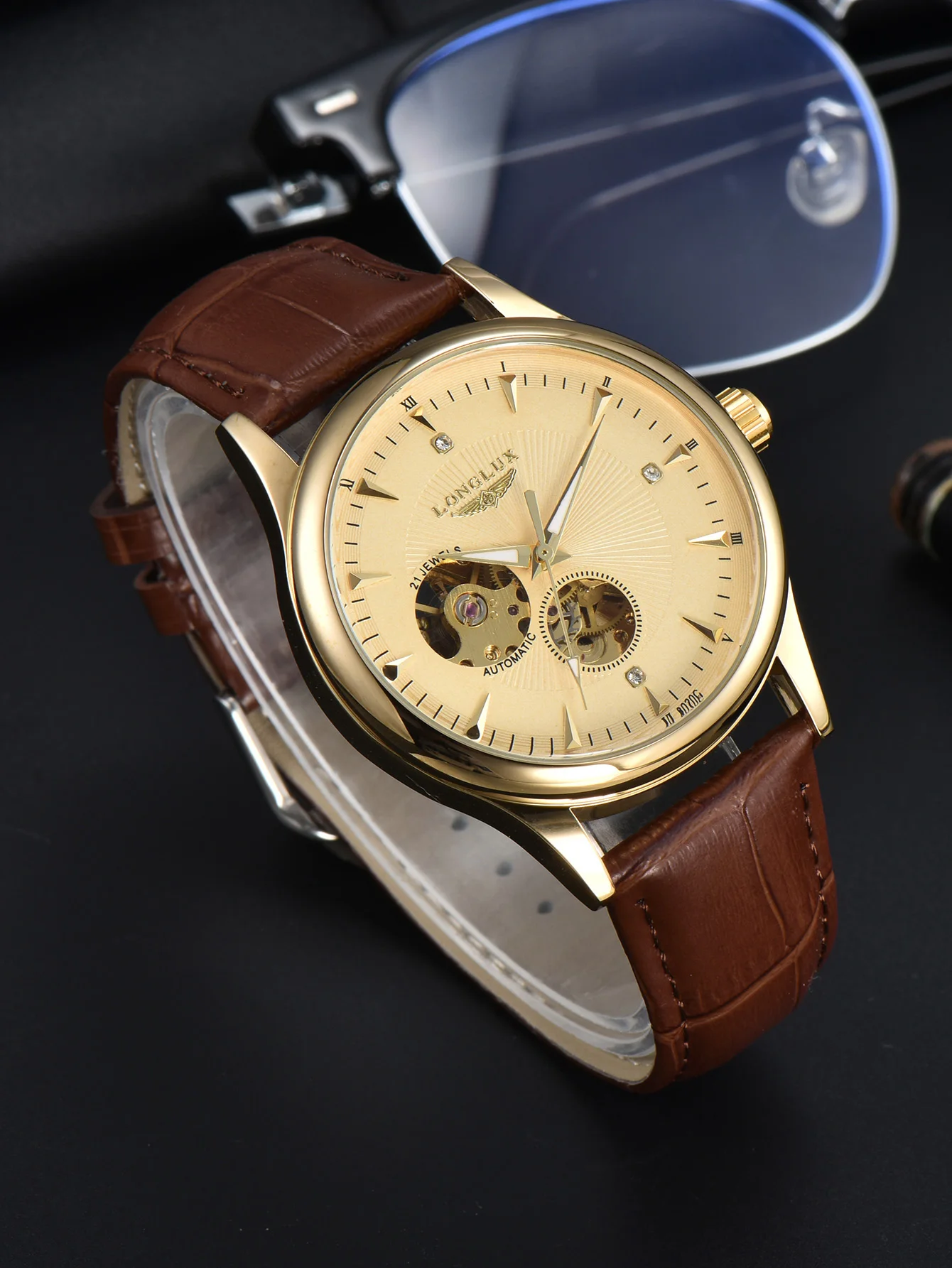 ロンラックス自動巻き腕時計 エレガントスタイル 卸売 機械式 - Seiko Watch 5 Sports のレビューと価格