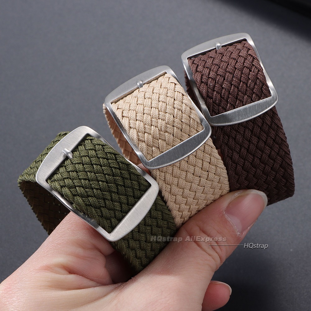ナイロン織りキャンバス時計バンド 14mm 16mm 18m - Perlon Strap Woven のレビューと価格