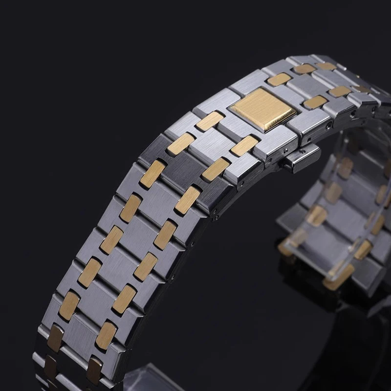 男性と女性のための完全なステンレス鋼の時計バンド、ap ro - Audemars Piguet Watch Royal Oak のレビューと価格